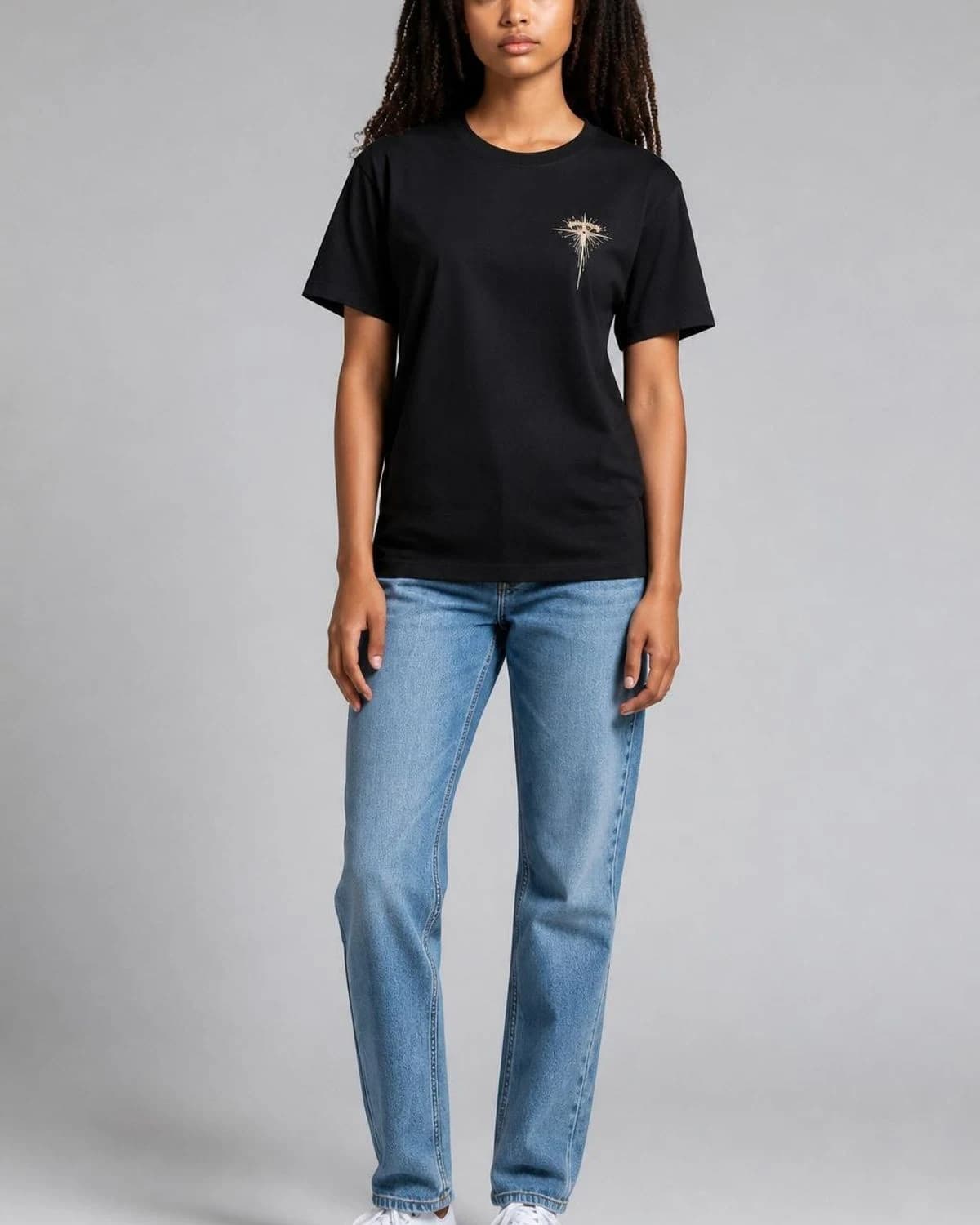 Light of Life Tee in Ink Black, Ink / Front